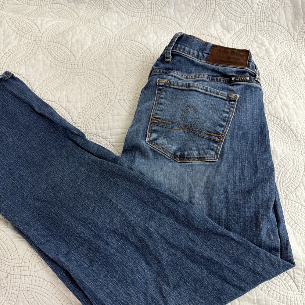 Y2K Lucky Brand Jeans Womens 8 / 29 Long Sofia Straight Leg Baggy Stretch Vtg